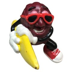 California Raisins Figure Surfer Surf Board Roller Skate Pvc Toy 2 Vintage 1988