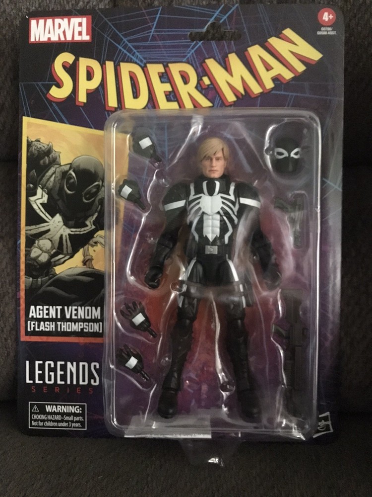 Spider-Man Agent Venom Flash Thompson Retro Marvel Legends 6″ Action Figure