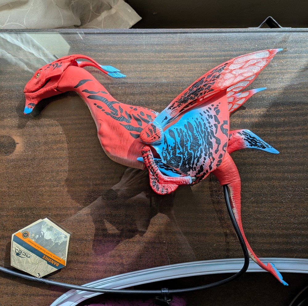 Pandora Avatar ACE Banshee Rookery RED/BLUE Interactive Puppet READ! As Is VIDEO