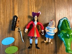 Disney Parks Exclusive Peter Pans, Wendy, Smee, Captain Hook, Alligator Figures