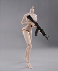 1/6 Female Suntan Large Chest Bust Flexible Body Doll 12”Figure Model Toy
