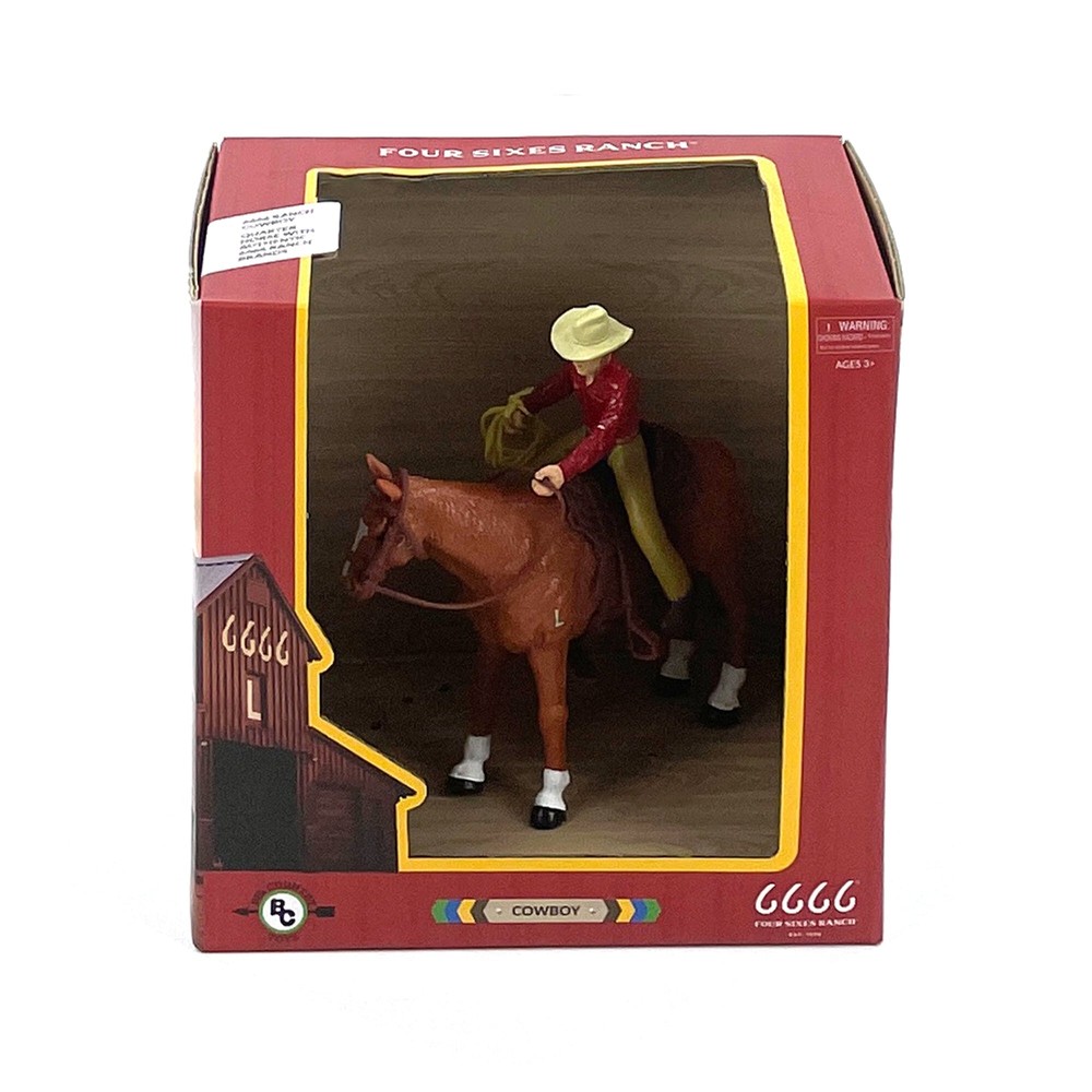 Big Country Toys – Four Sixes Ranch Cowboy & Quarter Horse 1:20 Scale 808