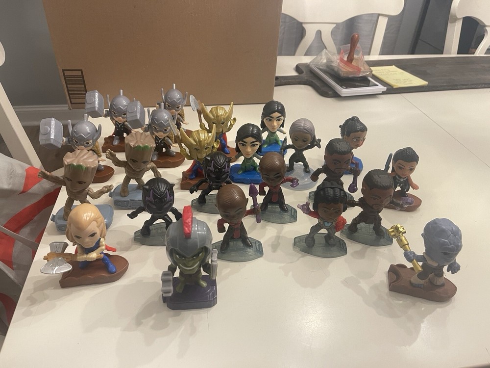 McDonalds MARVEL Happy Meal Toy LOT * Everything you see in the pic * 24 Figures