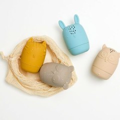 Mold Free Silicone Bath Bathtub Toys, Baby 6-12 Months, Toddlers 1-3, Non Toxic