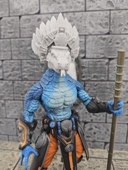 Custom 3d Printed Aztec Komodo 1.0 Headsculpt For Mythic Legions 1/12 figure
