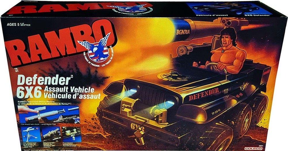 RAMBO: Force of Freedom, Defender 6×6 Assault Vehicle, New! Mint In Sealed Box!!
