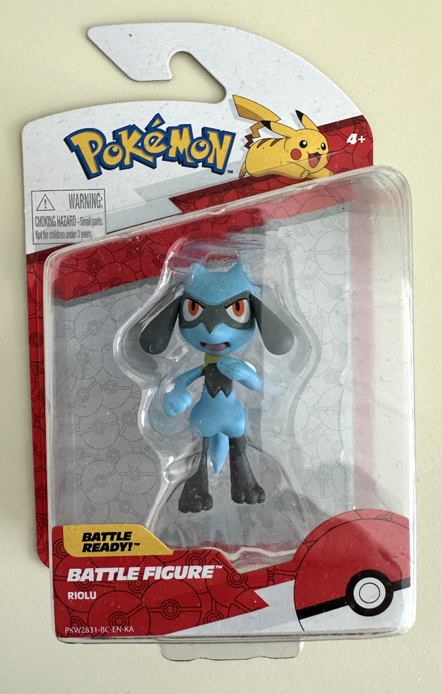 NIB Pokemon Battle Riolu Minifigure Figure Pack Toy 2″