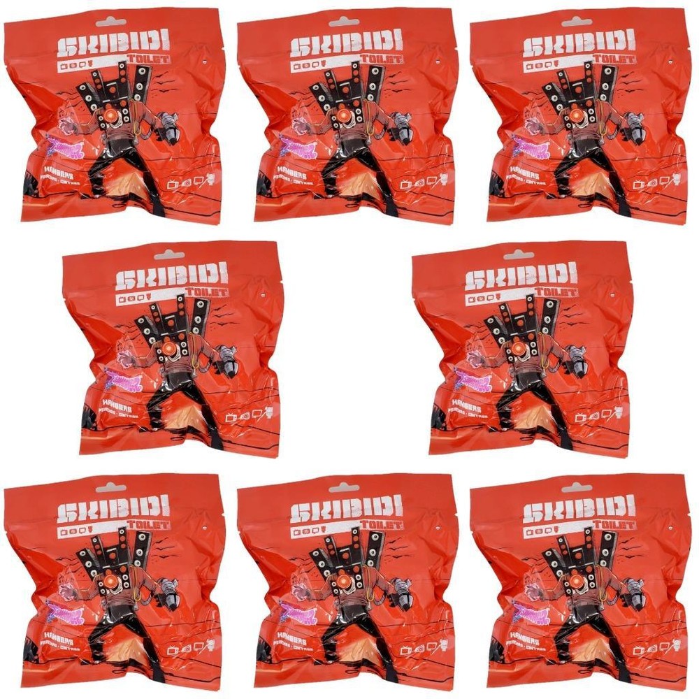 Tsunameez Skibidi Toilet Keychain Hangers – Lot of 8 Sealed Blind Bags