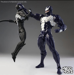 In Stock Mess Toys Venom Lethal Neighbor Spiderman Symbiote 1/12 Action Figure N