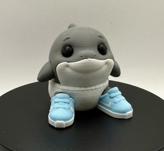 Baby Tralalero Tralala | Italian Brainrot 3D Printed Figurine