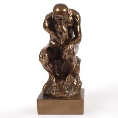 Magicsculp-The Thinker Statue In Premium Cold Cast Bronze 8.8Inch Museum Grade