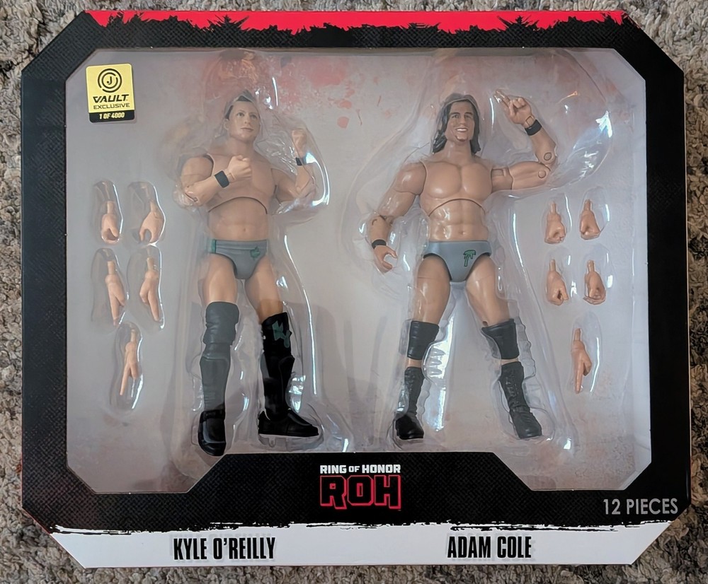 Jazwares Kyle O’Reilly & Adam Cole 7″ Action Figures ROH Vault Exclusive 1/4000