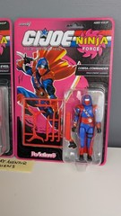 Super7 ReAction+ G.I. Joe Ninja Force Snake Eyes & Cobra Commander Figures SET