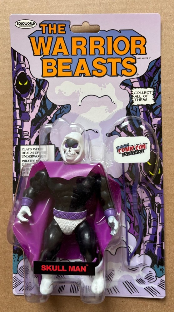 THE WARRIOR BEASTS Skull Man figure 2017 Zoloworld New York Comic Con Exclusive