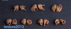 US 7 Pairs 1/6 Hands Shape Model For 12″ Male Worldbox Action Figure Body Toys