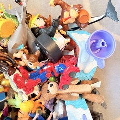 Large Lot of Toys, Cartoon Characters, Fast Food, Movie Minis, Vtg. – 13.5 lbs