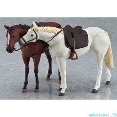 6″ Brown White Poseable Horse Model Set – Action Figures Cosplay Scene Gift Toy