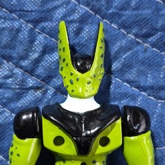 Dragon Ball Z Cell Action Figure 1996 Green Black Yellow Adjustable Vintage