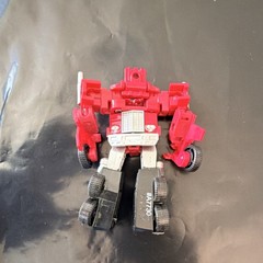 Transformers Optimus Prime Action Figure Plastic Red Blue Silver Truck