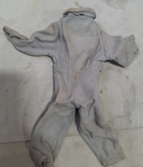 Vintage Hasbro Hong Kong GI Joe Gray Pilot Jumpsuit for 12″ Figures NJ-117