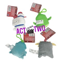Set of 4 Ghostbusters Afterlife 4” Stay Puft Slimer Muncher Dog Plush Clip NEW