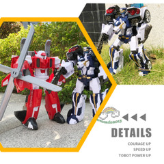 Tobot V Galaxy Detectives Rescue Flight Transforming Helicopter Robot Figure Toy