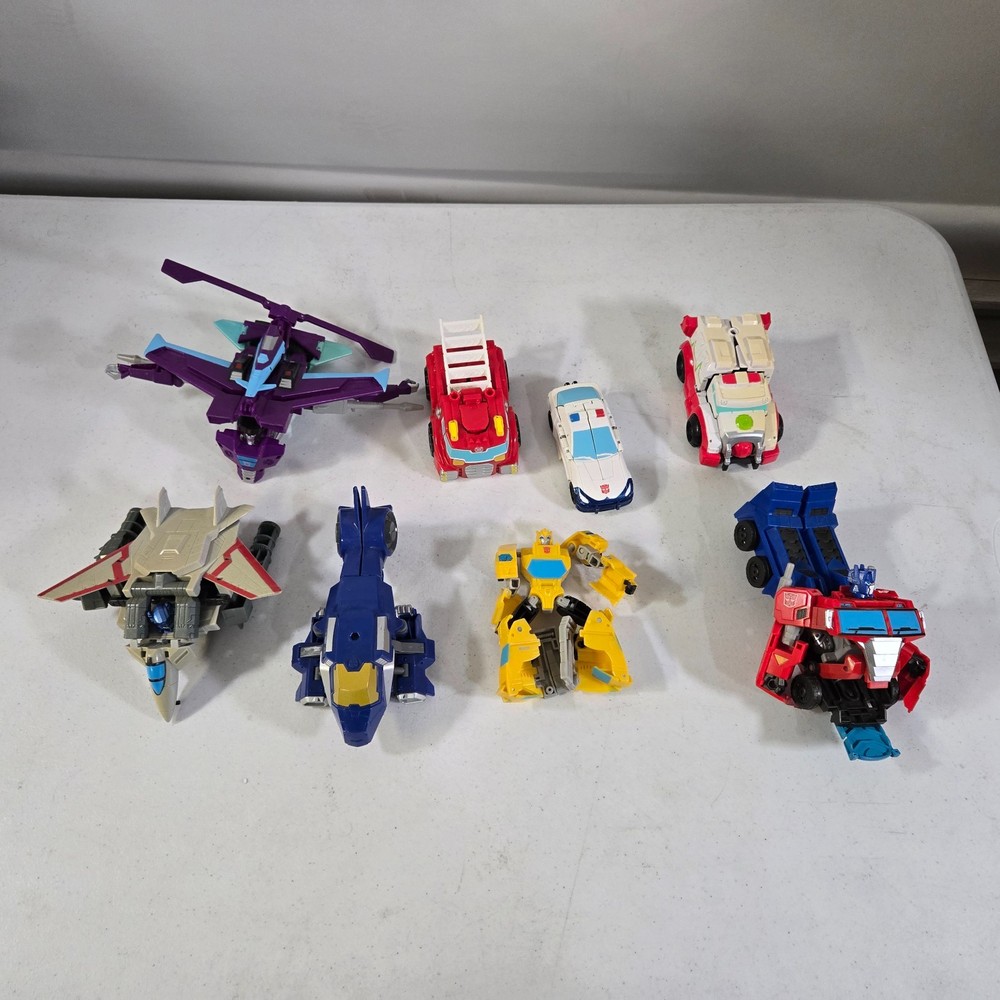 Transformers Rescue Bots Academy & Cyberverse Toy Lot of 8 Bulk AS-IS