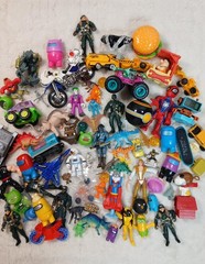Mixed Boys Lot of Vintage and Modern Toys and Action Figures 50+ Pieces Extras