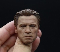 1/6 Arnold Schwarzenegger Head OLD Terminator Genisy T800 for Hot Toys phicen US