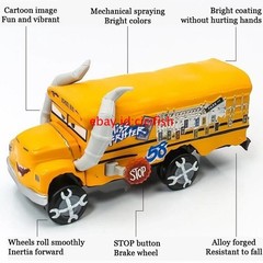 Disney Pixar Car3 Yellow Miss Fritter1:55 Diecast Model Toy Cars Boy Gift Loose