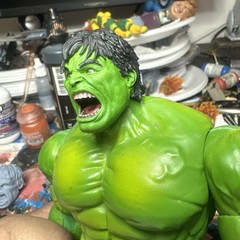 Marvel legends custom Green Hulk Head Painted *****HEAD ONLY****