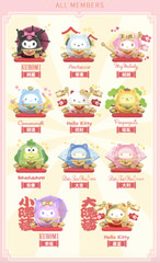 💡 TOP TOY x Sanrio Characters Lucky Cat Tumbler One Random Figure