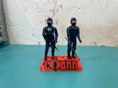 VINTAGE GI JOE Stand Action figure stand. Up to 3 per stand. Retro Cobra Display