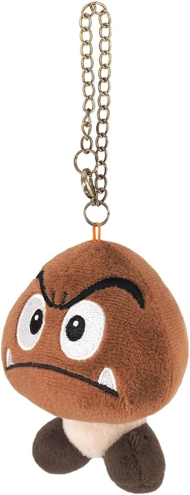 Sanei MM04 Super Mario – Goomba Mascot 4-inch Plush Keychain USA Seller