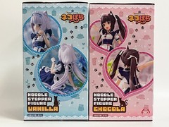 Nekopara Chocola Vanilla Figure Set FuRyu Noodle Stopper Japan Official 2pcs