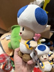 Super Mario Bros Brothers Blue Toad Koopa Bowser 6.5 inches Plush stuffed Toy