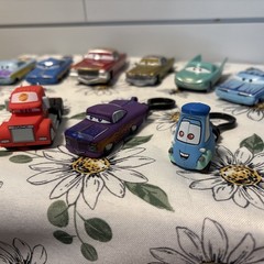 Lot of 10 Disney Pixar Cars Die Cast & Plastic And Keychain Variety!!