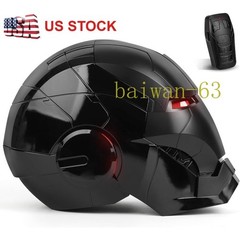 US STOCK Iron Man 1:1 Matte Black MK5 Helmet Deformable Voice Control Wearable