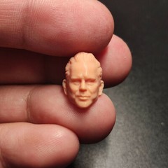 Blank 1/24 Scale Boss Blacklash Whiplash Head Sculpt Unpainted Fit 2.5″ Figure
