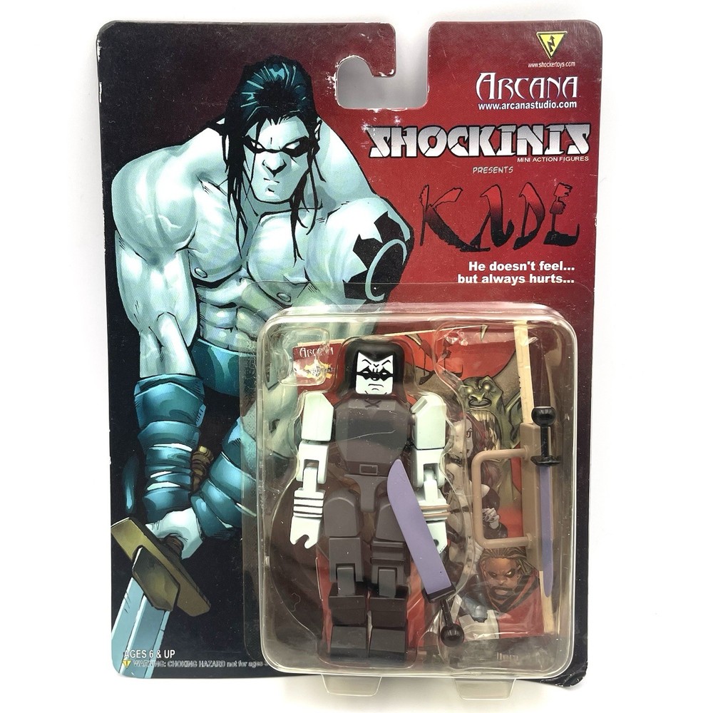 RARE Arcana Studios SHOCKINIS Kade 3″ Mini Action Figure #53375 Shocker Toys