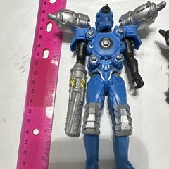 Power Rangers Chap Mei Lot (3) Blue/Gray Robot, Yellow/Black Alien & Shark 2018