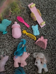 My Little Pony Vintage Hasbro Lot of 18 G1 1980s Unicorn Ponies Hong Kong READ
