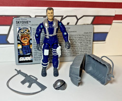 GI Joe Skydive 1990 v1 *NEAR COMPLETE* Sky Patrol Vintage ARAH No Parachute
