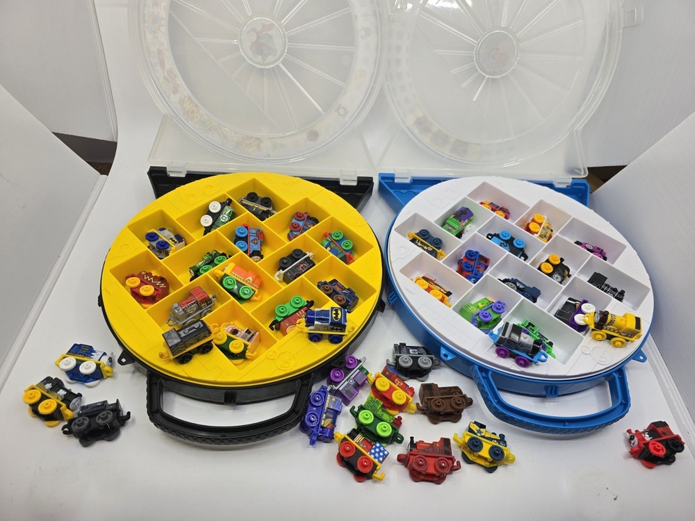 Thomas the Tank Engine DC Super Friends 2 Mini Carrying Case 45 Superhero Trains