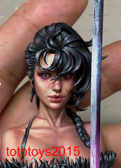 1/87 1/64 1/43 1/24 1/18 woman swordsman Scene Miniture Figure Doll Model Toy