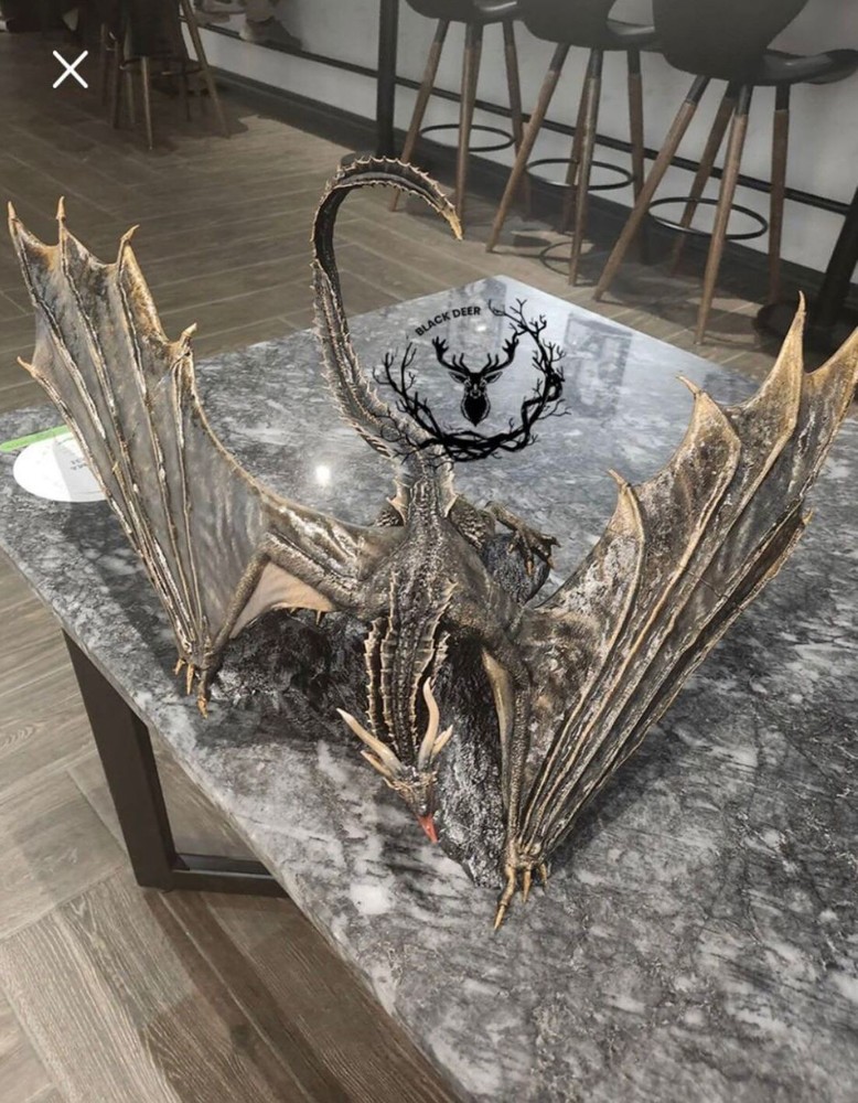 Balerion the Black Dread – Majestic Dragon Statue