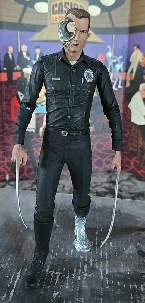 NECA Terminator 2 T-1000 Steel Mill Figure T2 Reel Toys 7″ Figure As Shown F