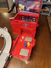 Disney Cars Super Track Mack Transforming Truck and Racetrack W/ 1 car. Working