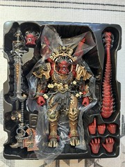 JOYTOY Warhammer 40K World Eaters Angron, Daemon Primarch of Khorne 1/18 Model