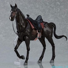 6″ Brown White Poseable Horse Model Set – Action Figures Cosplay Scene Gift Toy